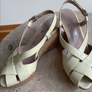 Salvadore Ferragamo platform shoes 9